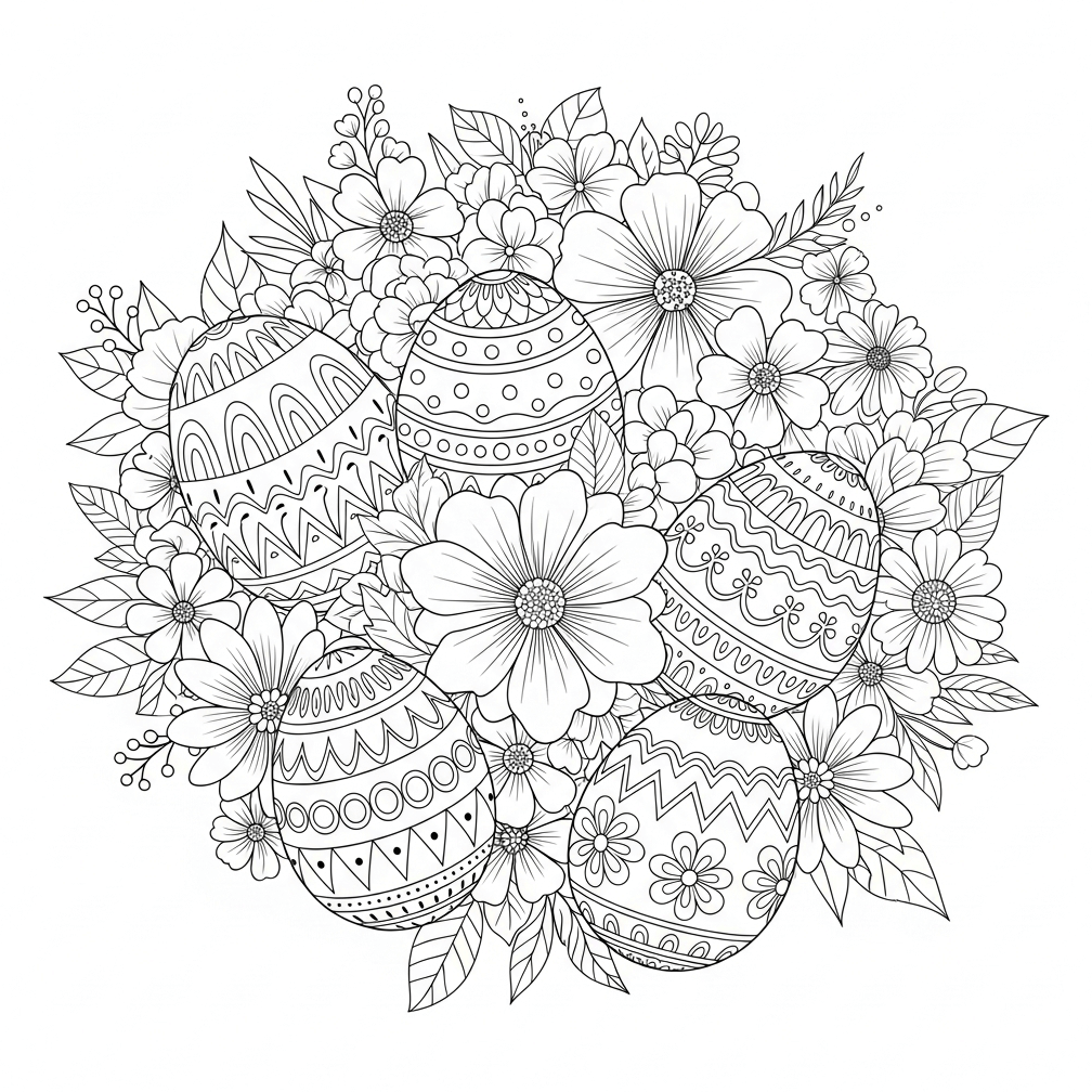 coloriage paques