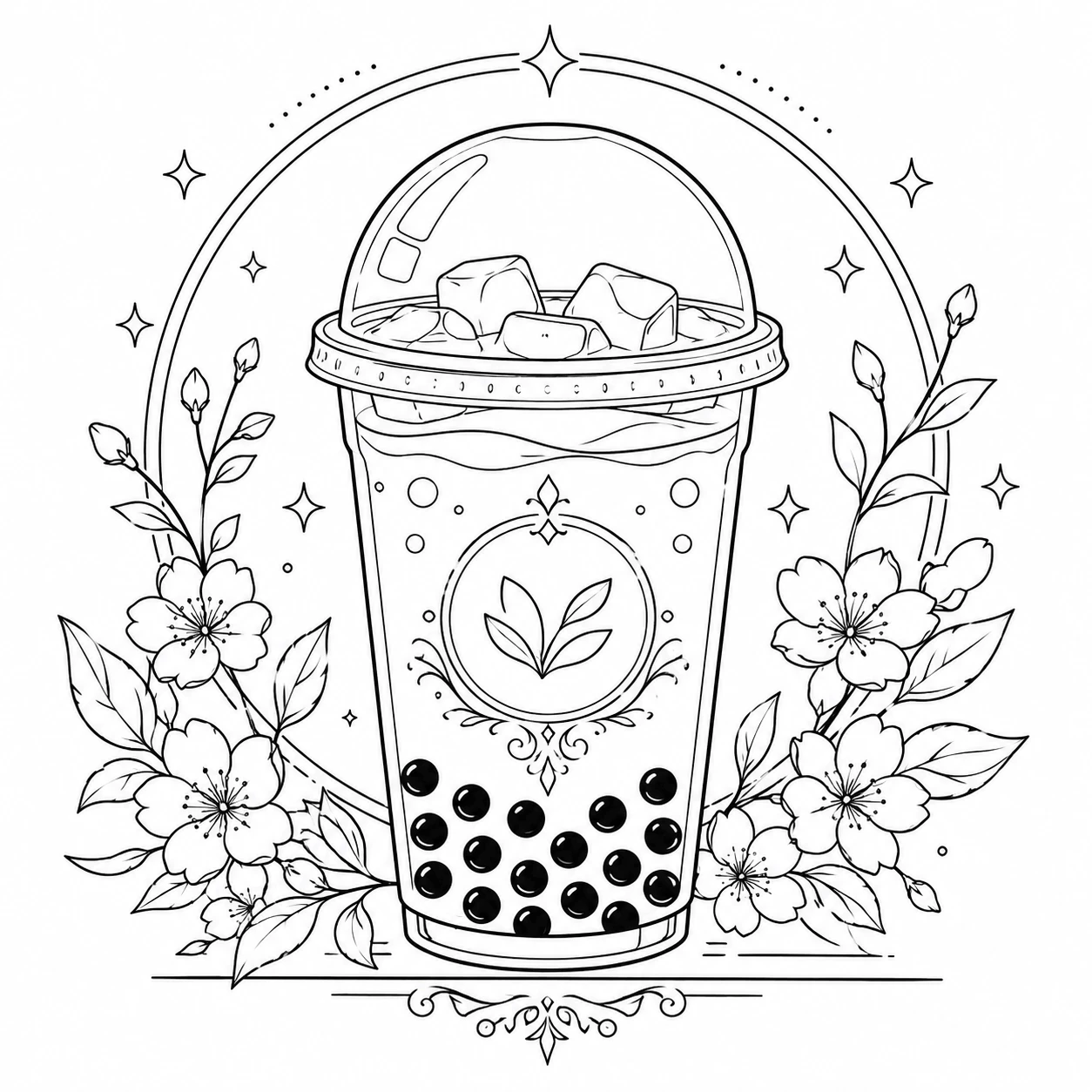 Bubble Tea floral