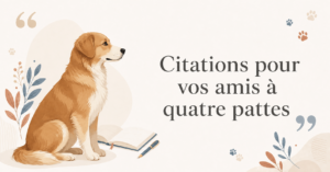Nos compagnons à quatre pattes occupent une place que les mots peinent parfois à décrire.