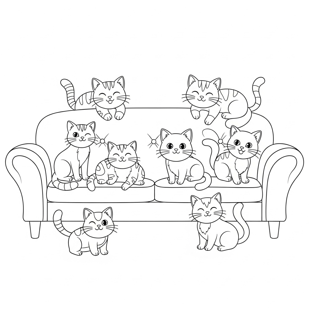 coloriage chats